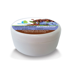 МАСКА ЗА КОСА БИОХЕРБА, АКТИВАТОР с кофеин и ленено масло, 230 мл, Биохерба