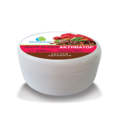 МАСКА ЗА КОСА БИОХЕРБА, АКТИВАТОР с хинин, кофеин, рициново масло, 230мл , Биохерба