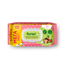 Влажни кърпички Памук и смрадлика 120 бр - БОЧКО / ЛАВЕНА