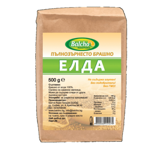 Брашно от Елда 500 гр, Балчо