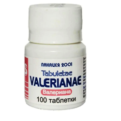 Валериана 100 таблетки, Панацея 2001
