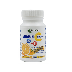ВИТАМИН C + ЦИНК + ВИТАМИН D3 30 капсули, Хербаллаб