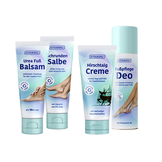 Крем за крака от еленска лой - за възпалена кожа и мазоли 100 мл., Vitawohl  - Schmees GMBH