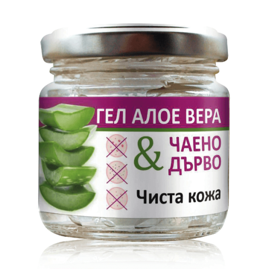 Гел алое вера и чаено дърво, Чиста кожа, 100 ml, Биохерба