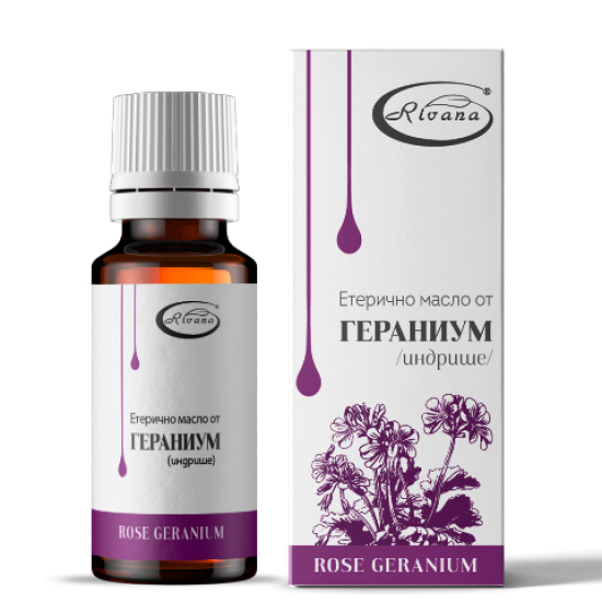 ЕТЕРИЧНО МАСЛО ОТ ГЕРАНИУМ / ИНДРИШЕ/, 10 МЛ - РИВАНА