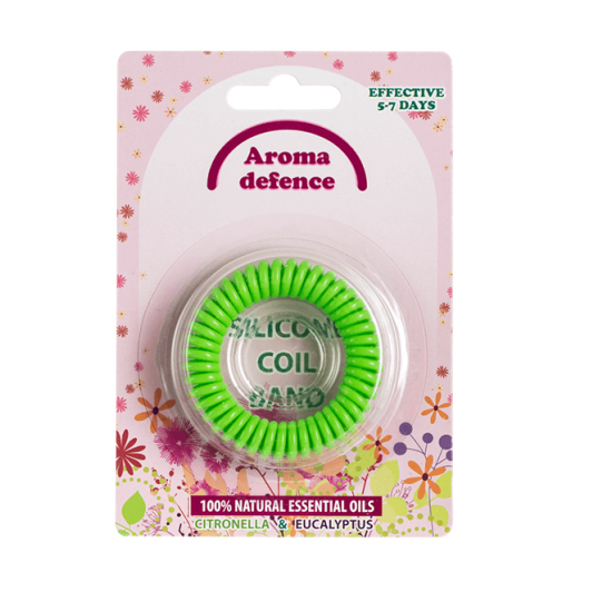 ГРИВНА ПРОТИВ КОМАРИ ЦИТРОНЕЛА СИЛИКОНОВА СПИРАЛА - AROMA DEFENCE