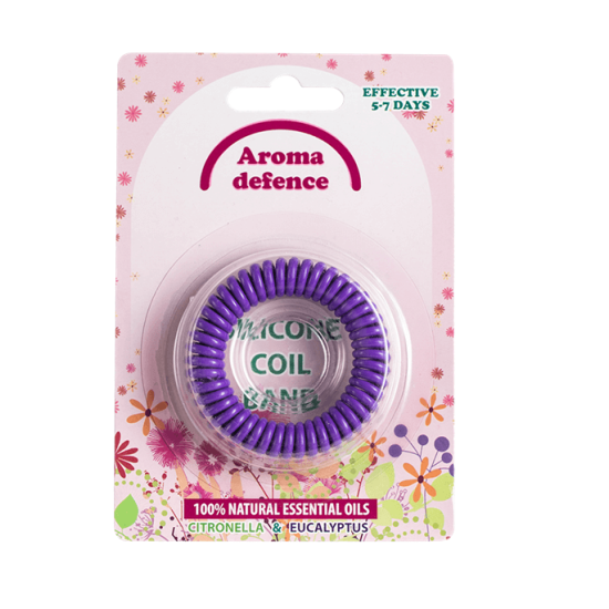 ГРИВНА ПРОТИВ КОМАРИ ЦИТРОНЕЛА СИЛИКОНОВА СПИРАЛА - AROMA DEFENCE