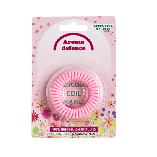 ГРИВНА ПРОТИВ КОМАРИ ЦИТРОНЕЛА СИЛИКОНОВА СПИРАЛА - AROMA DEFENCE