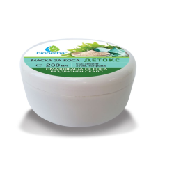 МАСКА ЗА КОСА БИОХЕРБА, ДЕТОКС със зеолит, хума, коприва, 230 мл, Биохерба