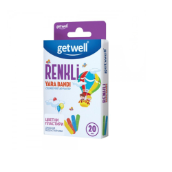 Цветни пластири, 20 бр., Getwell / Биохерба