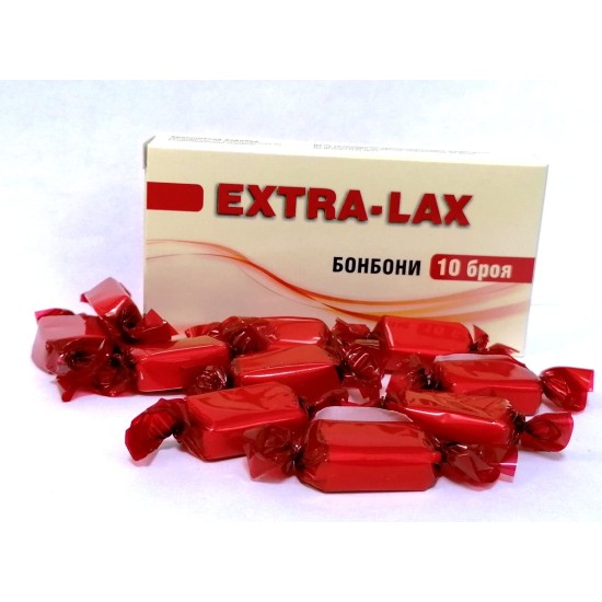 Екстра Лакс / Extra-Lax слабителни бонбони 10 бр - Филипос