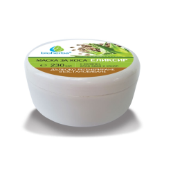 МАСКА ЗА КОСА БИОХЕРБА, ЕЛИКСИР с колаген, алое вера и коноп, 230 мл, Биохерба