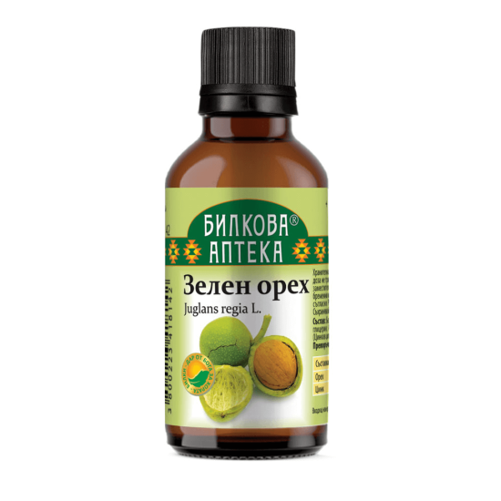 ЗЕЛЕН ОРЕХ, тинктура 50мл, Биохерба