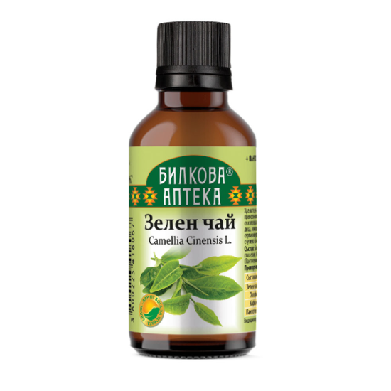 Зелен чай Тинктура за отслабване и антиоксидант 50 мл, Биохерба