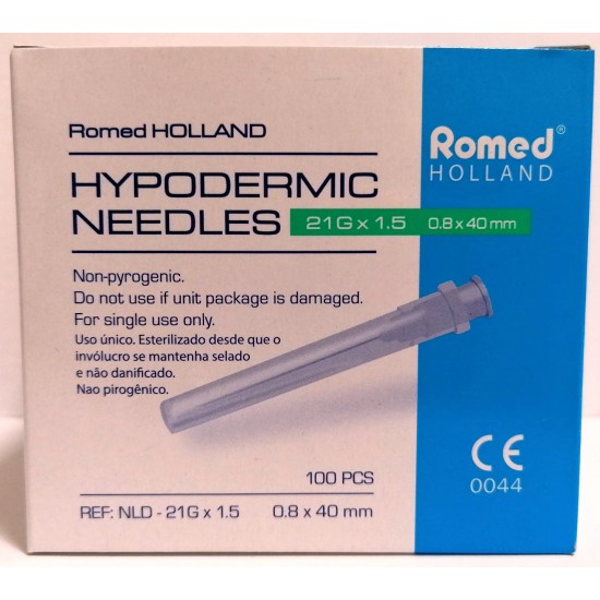Игли 21 G / 0.8mm x 38mm 1/2 стерилни 100 бр