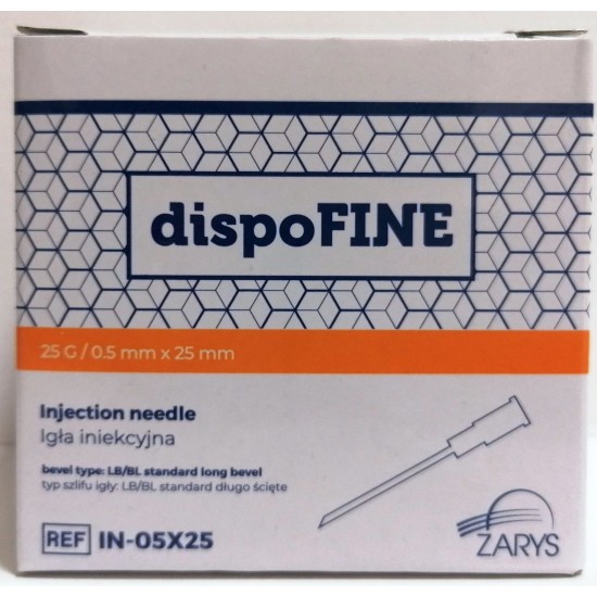 Игли 25 G / 0.5mm x 25mm стерилни 100 бр