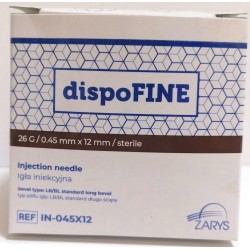 Игли 26 G /0.45mm x 12mm стерилни 100 бр