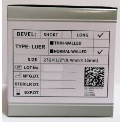 Игли 27 G / 0.4mm x 13mm 1/2 стерилни 100 бр