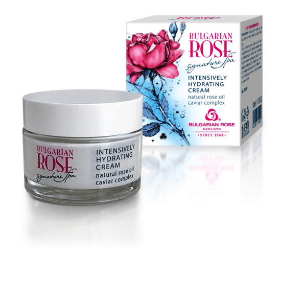Крем за лице интензивно хидратиращ BULGARIAN ROSE SIGNATURE SPA с хайвер 50 мл - Българска роза
