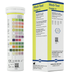 Medi-Test Тест ленти за урина - Combi 11 (Аскорбинова киселина, Билирубин, Кръв, Плътност, Глюкоза, Кетони, Левкоцити, Нитрити, pH, Протеин, Уробилиноген)