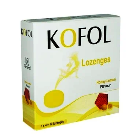 Кофол бонбони за здраво гърло с вкус на мед и лимон 12 броя, Charak