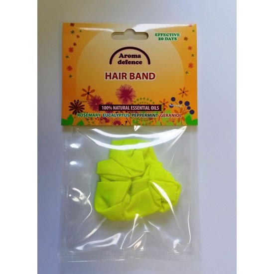 Ароматизиран ластик за коса с аромат на розмарин, евкалипт, мента и гераниол 1 бр ефективна 20 дни - Aroma Difence