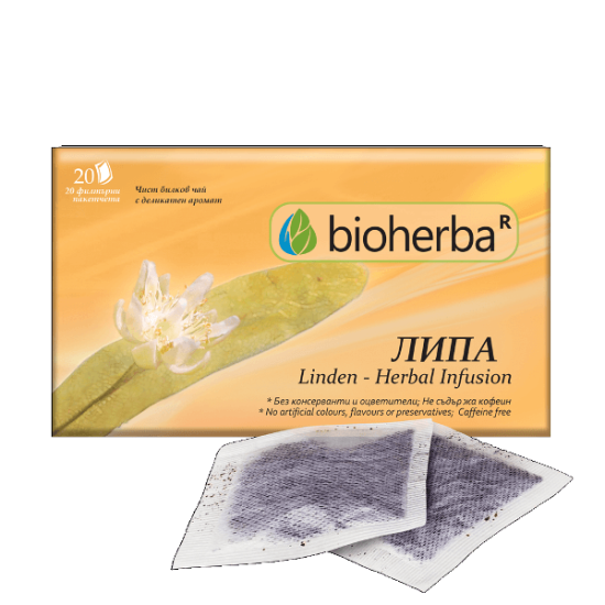 Билков чай Липа 20 филтърни пакетчета, Биохерба