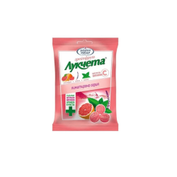 Лукчета Билкови бонбони с грейпфрут при гърлобол 85 гр - Захарни Заводи