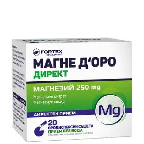 Магне Доро Директ магнезий 20 сашета Фортекс