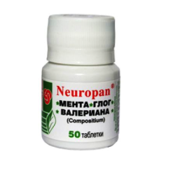 Мента, Глог, Валериана 50 таблетки, Панацея 2001
