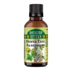 Тинктура Мента, Глог и Валериана 50мл, Биохерба
