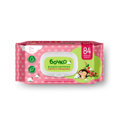 Влажни кърпички Памук и смрадлика 84 бр - БОЧКО / ЛАВЕНА