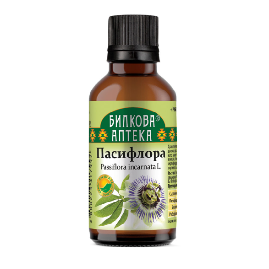 Пасифлора Тинктура при безсъние и тревожност 50 мл, Биохерба