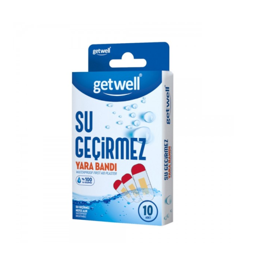 Водоустойчиви пластири, 3 размера 10 бр, Getwell / Биохерба
