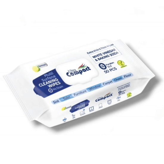 Многофункционални почистващи мокри кърпички Компакт 50 бр - Ultra Compact
