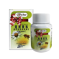 ПРОПОЛИС ВИТАМИН С И ЦИНК 60 таблетки за смучене - Фармадент