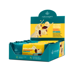 КОЛАГЕНОВО ПРОТЕИНОВО БАРЧЕ С ВКУС НА БАНАН И КАНЕЛА, 5000мг. колаген, 35гр., 12бр/кутия, Биохерба