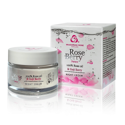 Крем за лище нощен ROSE BERRY NATURE 50 мл - Българска роза
