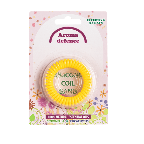 ГРИВНА ПРОТИВ КОМАРИ ЦИТРОНЕЛА СИЛИКОНОВА СПИРАЛА - AROMA DEFENCE