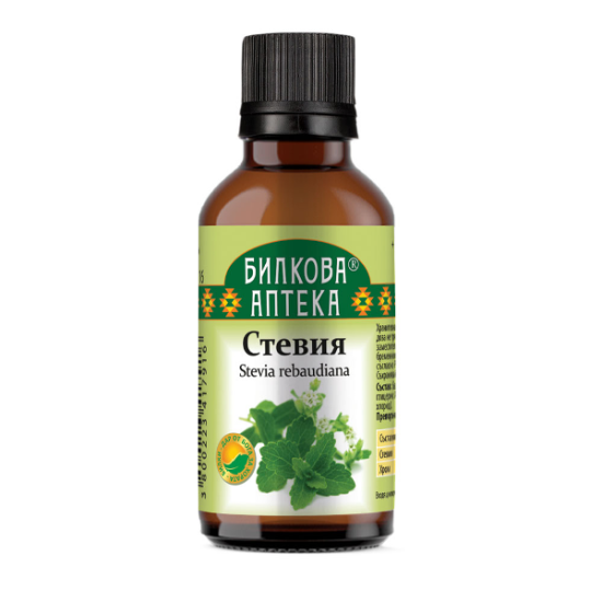 Стевия Тинктура при висока кръвна захар 50 мл, Биохерба