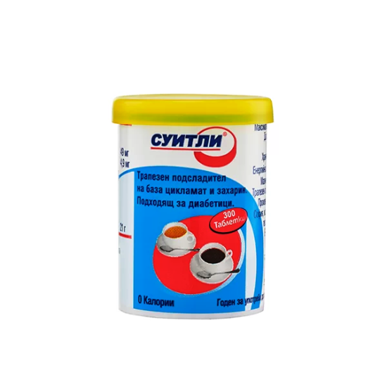 Суитли подсладител - 300 таблетки - "Д-А"