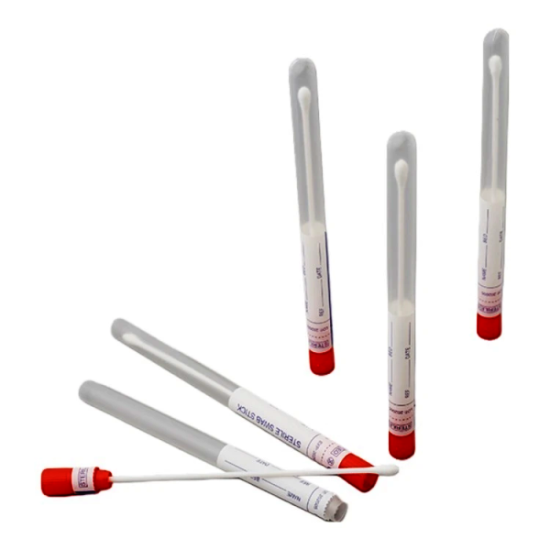 Стерилен тампон за гърлен секрет в епруветка