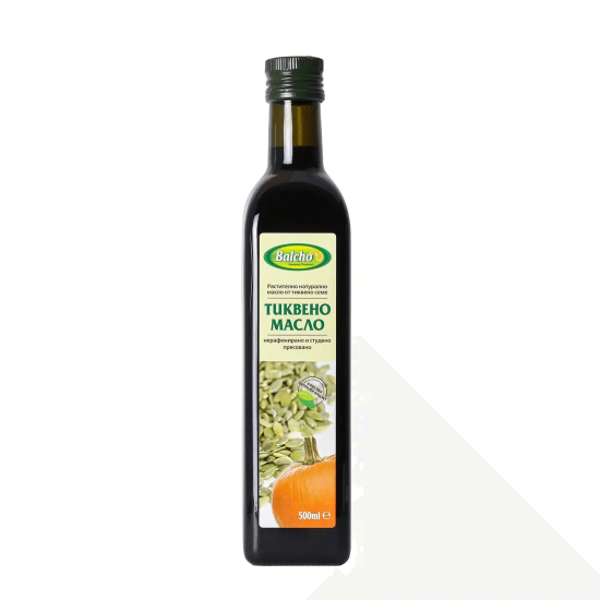 Тиквено масло, студено пресовано 500 мл, Балчо