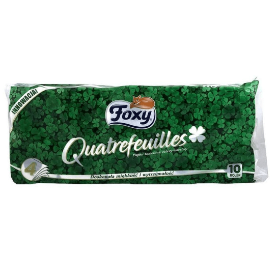 Тоалетна хартия Foxy 10 ролки 4 пласта - Foxy