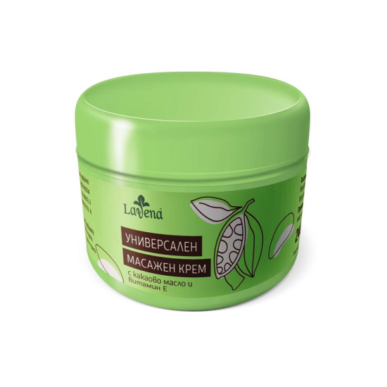 Универсален масажен крем с какаово масло и витамин Е 240 мл - ЛАВЕНА