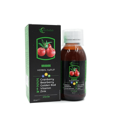  Билков сироп за здрави бъбреци Уродор 125 мл,  Хербаллаб