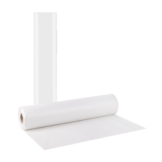 Еднократен хартиен с найлон  чаршаф 50 м / 58 см - руло