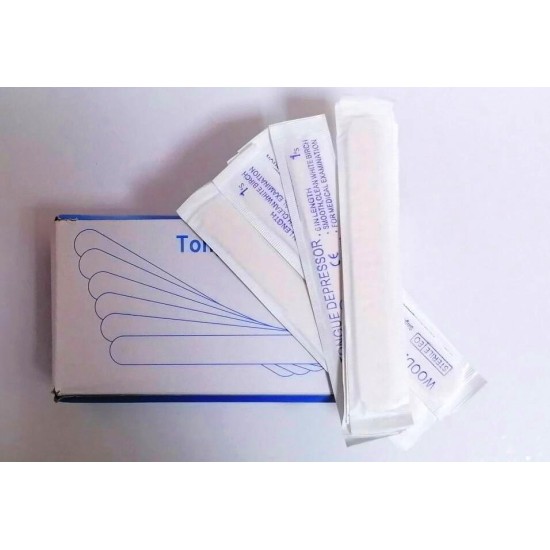 Дървени шпатули стерилни 100 бр 