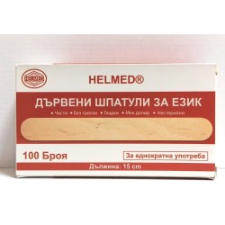 Дървени шпатули нестерилни 100 бр