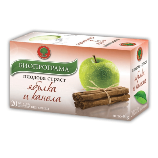 Чай Ябълка и Канела 20 ф Биопрогарма